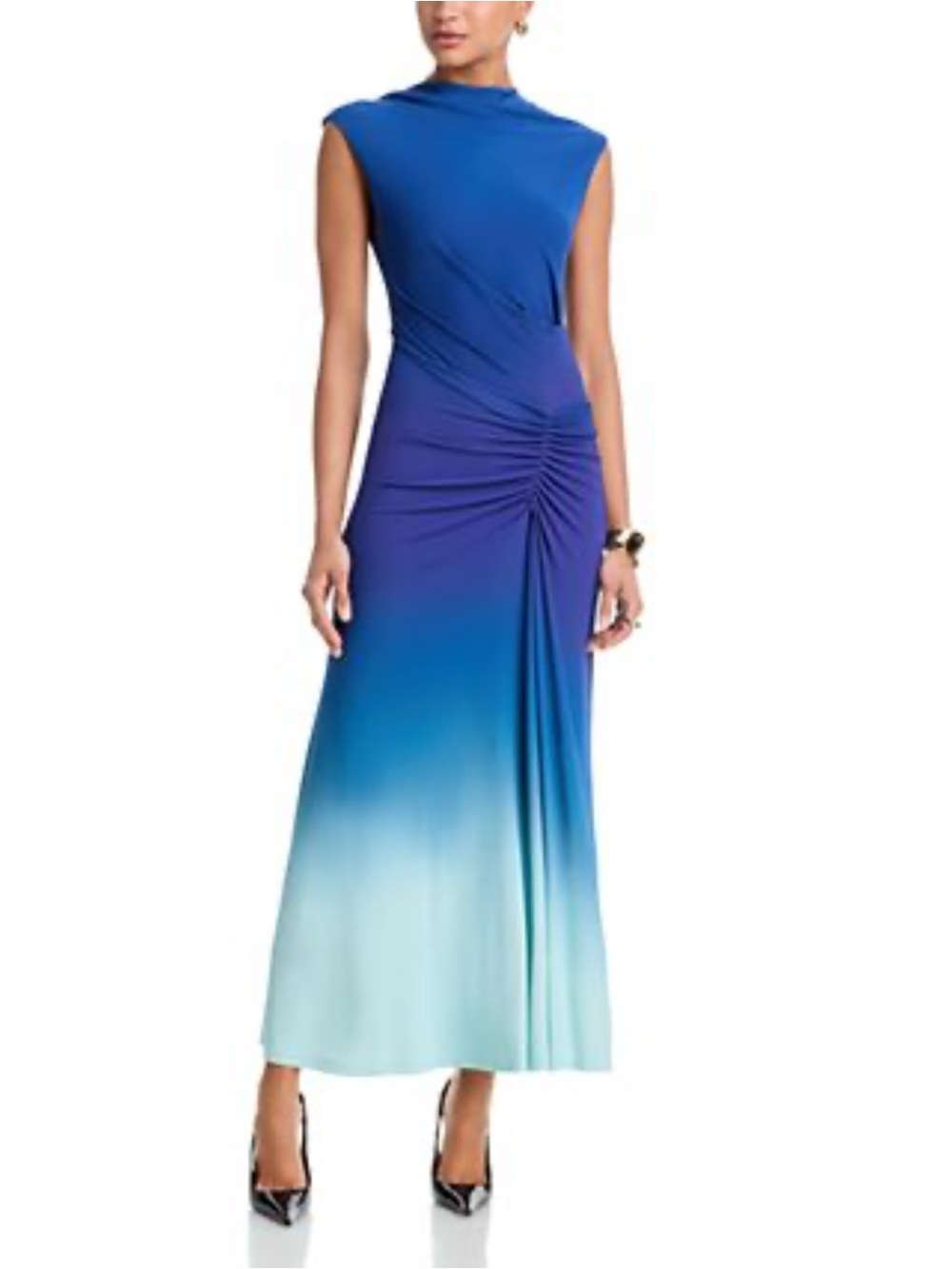 Simkhai Acacia Draped Jersey Midi Dress